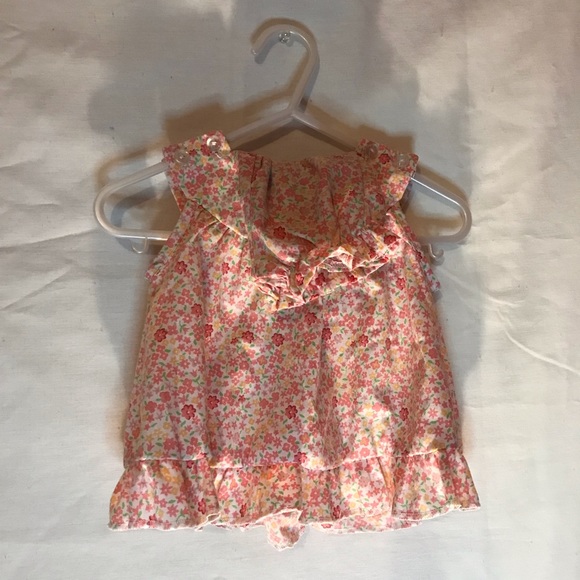 Vintage Little Lindsay Outfit Baby Girl Two Piece Floral | Size - 0-6 Months - Picture 3 of 12